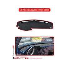 Mercedes W202 1993-2000torpido Koruma Halısı Kırmızı Kenar