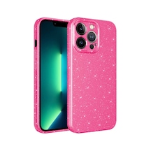 Teknomoda Apple Uyumlu iPhone 12 Pro Max Kılıf Kamera Korumalı Simli Lüks Işıltılı Silikon