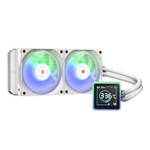 Bitfenix Kuzy 240 Digital 240mm Lcd Argb Am5 Lga1851 Beyaz Sıvı İşlemci Soğutucu