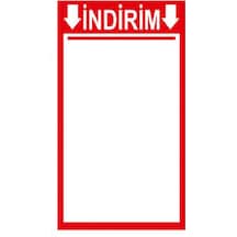 Baskılı Kuşe Etiket 16 21 50 Li Paket