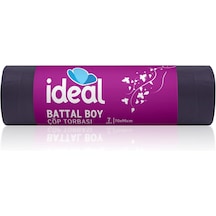 İdeal Battal Boy Çöp Poşeti 7'li 70x95 Cm, Sızdırmaz Yırtılmaz Battal Boy Çöp Torbası, Geri Dönüştürülebilir Atık Torbası, Restoran, Kafe, Ofis, İşyeri, Ev, Mutfak İçin Güçlü Çöp Poşeti Torbası