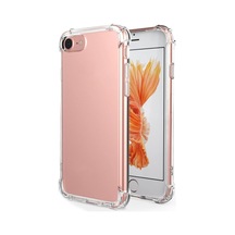 Kzy İletişim Apple İphone 8 İle Uyumlu Kapak Kamera Bölümü Açık Airbag Antishock Köşe Korumalı Şeffaf Silikon Kılıf