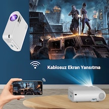 P62 Mini Telefon Projeksiyonu Wifi Apple iOS Android Uyumlu