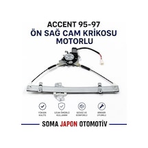 Accent 95-97 Ön Sol Cam Krikosu Motorlu Üçgen 82403-22010