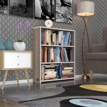 Kenzlife Kitaplık Süper Ga 090 80 19 Crd 3 Katlı Tek Bölme Ofis Mutfak Banyo Dolabı Arkalıksız