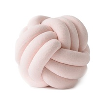 Sones El Yapımı Düğümlü Top Yastık, Boyut: Çap: 25 30cm Mandalina Tozu