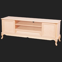 Evimeaksesuar 160 Cm Lükens Ayaklı Ahşap Tv Sehpası Hâm & Cilasız