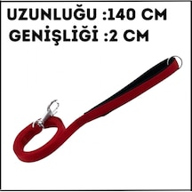 Uyguna-yakala Kırmızı - 2 140 Cm Dokuma Gezdirme Kayışı-ma.496
