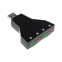 4931 7.1 7 Kanal Mikrofon Destekli Çift Girişli Çevirici Harici Usb Ses Kartı