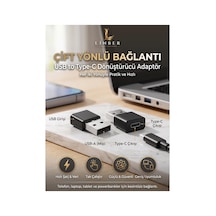 Usb To Type -c Dönüştürücü Adaptör Siyah