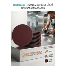 Zenvac 12 Adet 1000 Kum Yuvarlak Cırtlı Zımpara Diski 115 Mm Deliksiz Zımpara Kağıdı 723224 Zenvac29