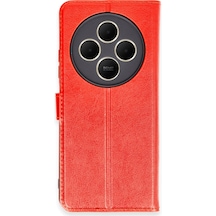 Xiaomi Redmi 14c Uyumlu Kılıf Trend S Plus Kapaklı Kılıf - Kırmızı
