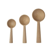 Ikea Flodnejonöga 3 Parça Servis Kaşığı Seti Bej