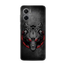 Xiaomi Redmi Note 11e Kılıf Resimli Desenli Silikon Platinium Series Dark Wolf 1813