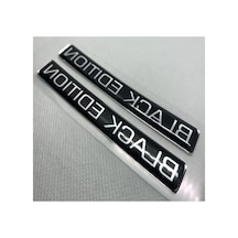 Siyah 3d Logo Sticker Seti, 2 Adet İle Kendi Tasarımlarınızı Yaratın Abanoz