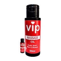 Vip Eroticmassage Oil / 2 Adet Kadın Ve Erkekler Için Erotikmasaj Yağı 60 Ml