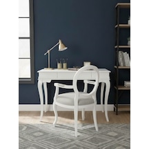 Regnum Fransız Still Ahşap Çalışma Masası 70x110 Beyaz