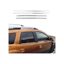 Dacıa Duster 2018 Sonrası Krom Cam Çıtası 4 Kapı P.çelik