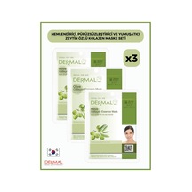 Dermal Zeytin Özlü Kolajen Maskesi 3 x 23 G