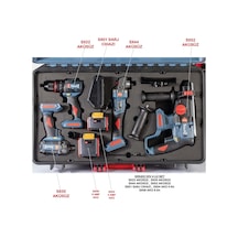 Stechend SXS403 20 V Şarjlı Set 4 Parça (SX22 + SX44 + SX522+ SX35 Aküsüz)+(4 Amp. + 6 Amp. Akü)