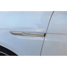 Renault Megane 4 Hb İle Uyumlu Krom Çamurluk Sinyal Çıtası 2 Parça 2021 Ve Sonrası