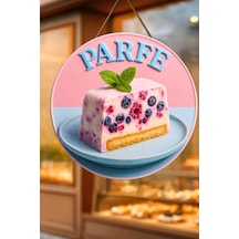 Parfe Temalı İpli Ahşap Kapı Duvar Süsü, Pastane, Tatlı Dükkanı, Cafe Tablo Dekoru