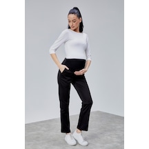 Luvmabelly Myra8310 - Dalgıç Kumaş Hamile Pantolonu