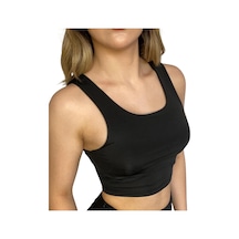 Askılı Crop Bluz-siyah Çok Renkli
