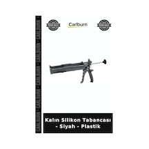 Özel Üretim Tadilat Mastik Yalıtım Dolgu Ergonomik Kalın Silikon Tabancası - Siyah - Plastik