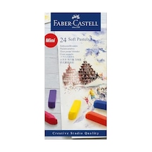 Faber-castell Creative Studio Toz Soft Pastel Boya 24 Renk Yarım Boy 124-Pembe