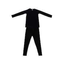 Tutku Unisex Çocuk Siyah Termal Alt Üst Takım D135-d136 Siyah