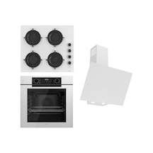 Ferre CS206-FA + QEP63CB +D078-SA Steamart-Fryart-Silentart Serisi Beyaz Set