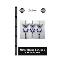 Özel Üretim Dekoratif Hediyelik Duvar Süsü El Yapımı Geleneksel Metal Nazar Boncuğu Çan Alk3489