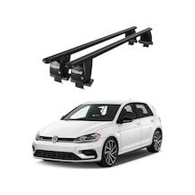 Royal Volkswagen Golf Vıı 2012-2019 Uyumlu Siyah Kilitli Ara Atkı Port Bagaj Tavan Barı