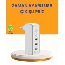 Zaman Kontrollü Şarj Cihazı 30w Hızlı Şarj Ve Çoklu Usb Çıkışı Standart