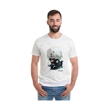 Anime Tokyo Ghoul Anteiku Baskılı Beyaz Erkek Tshirt (534483999)