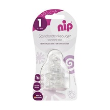 Nip Silikon Biberon Emziği 0-6 Ay Orta Akış