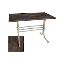 Japon Mutfak Masası 80x120 Cm - Werzalit, Wermodin Ve Allzalit Tabla - Metalic Oxid 3 Çok Renkli