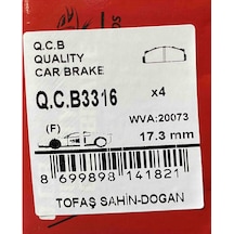 Q.C.B Beşer 3316 Ön Fren Balatası M131