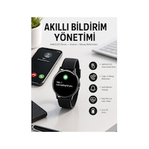 Akıllı Saat Çok Fonksiyonlu Sesli Görüşme Nfc Uyumlu Amoled Ekran Yeni Nesil Altın Siyah