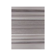 Gümüş Grisi Sim Detaylı Pliseli Zebra Stor Perde Gümüş Grisi - 97251496 Gümüş Grisi