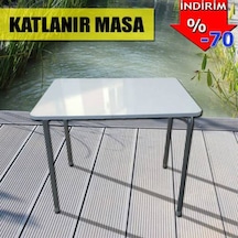 Depolife 60X80 Cm Mutfak Yemek Ders Çalışma Masası Katlanır Ayaklı Depolif