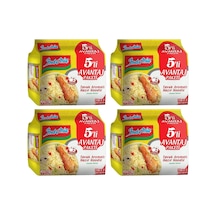 Indomie Tavuklu Hazır Noodle 4'lü 5 x 75 G