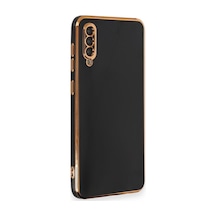 Samsung Galaxy  Uyumlu,  A50 Kılıf Volet Silikon - Siyah