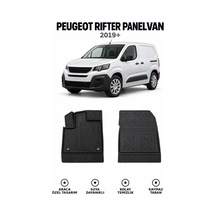 Peugeot Rifter Panelvan 2022 Carbon Desenli Premium 3d Havuzlu Oto Paspas 2 Parça Ön Takım