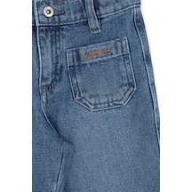 U.S. Polo Assn. Kız Çocuk Açık Mavi Flare Fit Jean Pantolon 50317882-DN0003