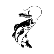 Balıkçı Sticker Fisherman Oto Sticker Araba Cam Sticker Siyah 30 X 20 Cm