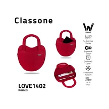 Classone Love1402 13-14 Inch Wtxpro Su Geçirmez Kumaş, Macbook,mac Air Laptop El Ve Omuz Çantası - Kırmızı