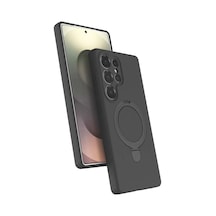 Newface Samsung Galaxy Uyumlu  S25 Ultra Regal Magsafe Standlı Kapak - Titan Gri