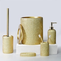 Selim Natural 5 Parça Banyo Seti - Altın Altın